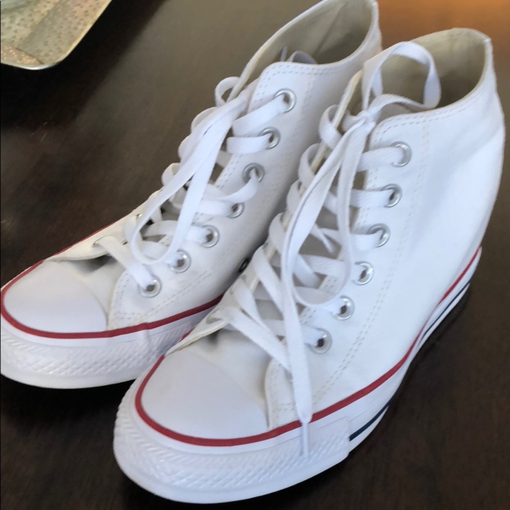 Converse White Wedges